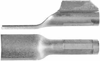 Ramrod pipe, nickel silver, pistol entry pipe with skirt, octagon, for 5/16" ramrod